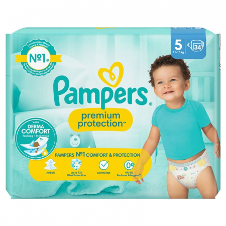 PAMPERS Prem Prot Gr5 11-16kg Jun Sparp