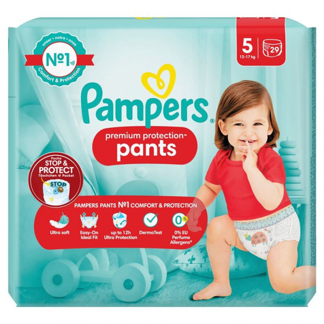 PAMPERS Prem Prot Pa Gr5 12-17kg Jun Sparp