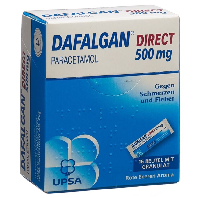 DAFALGAN Direct Gran 500 мг красные ягоды