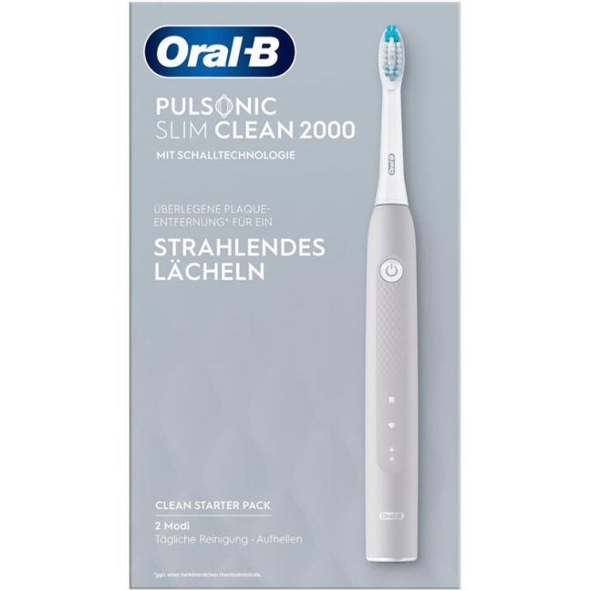 ORAL-B Pulsonic Slim Clean 2000 серый