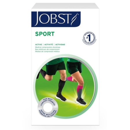 JOBST Sport Kniestrumpf 15-20mmHg XL schw