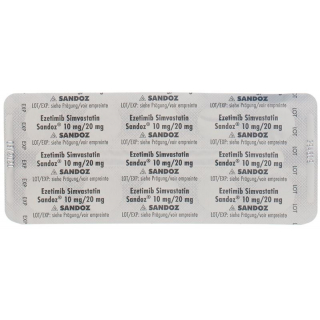 Ezetimib Simvastatin Sandoz Tabletten 10/20mg 28 Stück