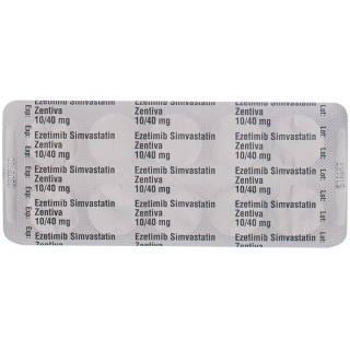 Ezetimib Simvastatin Zentiva Tabletten 10/40mg 28 Stück