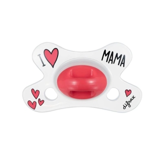 Difrax Nuggi Natural 0-6m I Love Silicone