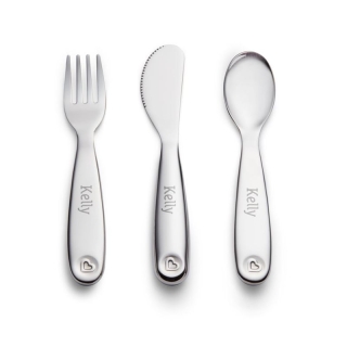 Munchkin Polish Set Of Stainless Steel Cutlery 3 Pieces