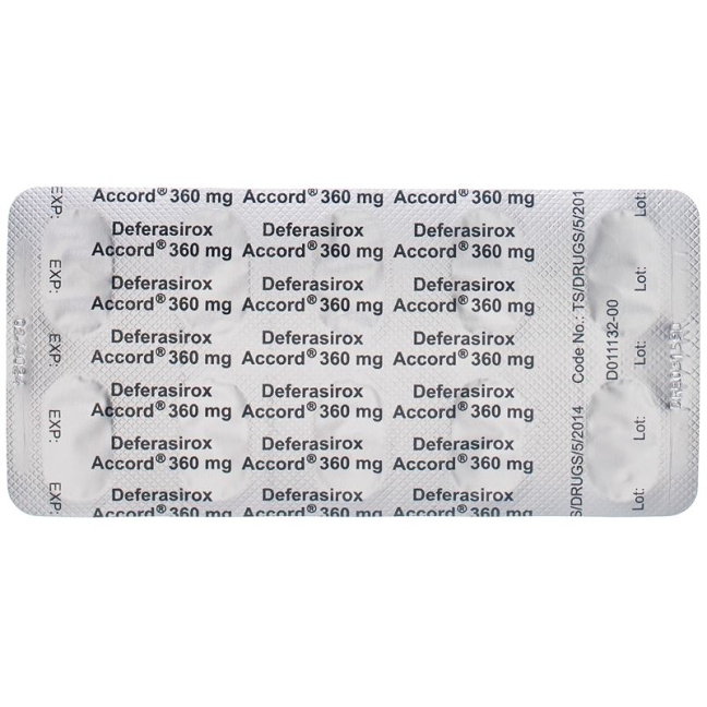 DEFERASIROX Accord пленочные таблетки 360 мг