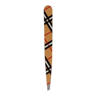 Hausmann tweezers diagonal check design beige