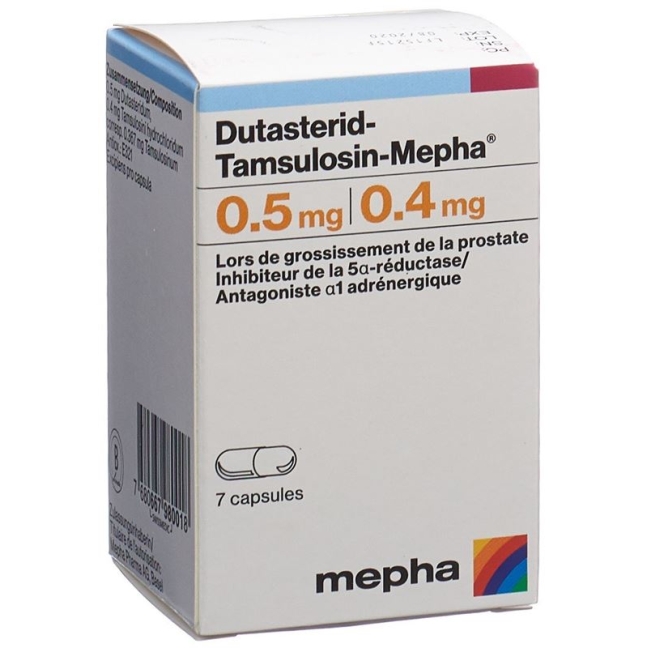 Dutasterid Tamsulosin Mepha Kapseln 0.5/0.4mg 7 Stück