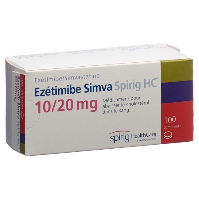 Ezetimib Simva Spirig HC Tabletten 10/20mg 100 Stück