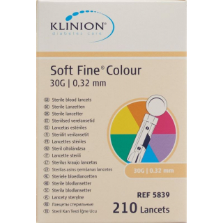 Klinion Soft Fine Einmallanzette 30g Steril 210 Stück