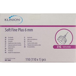 Klinion Soft Fine Pl Pen-Nadel 6mm 31g 110 Stück