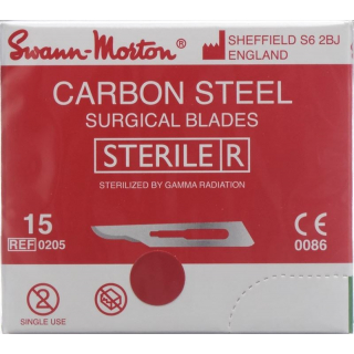 Swann-morton Skalpellkling Fig.15 Steril 100 Stück