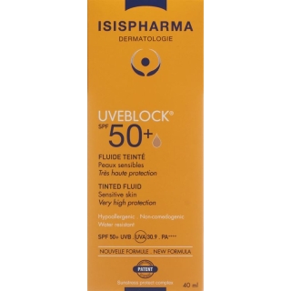 Isis Pharma Uveblock Fluide Teinte SPF 50+ Tube 40ml