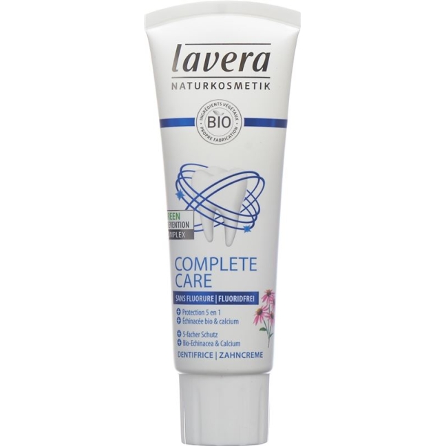 Зубная паста Lavera Complete Care без фтора Tb 75 мл