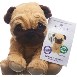 Warmies warmth soft toy pug beige