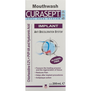 Curasept Ads Implant Mouthwash Flasche 200ml