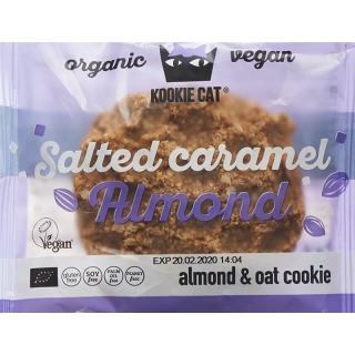 Kookie Cat Salted Caramel Almond Cookie 50g