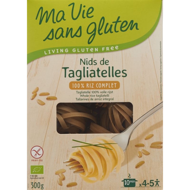 Рис Ma Vie S Glut Тальятелле цельнозерновой, 300г