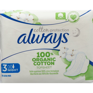 Прокладки Always Ultra Cotton Protection Night с крылышками 9 шт.