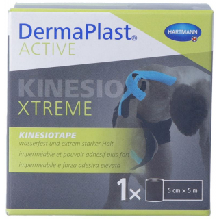 DermaPlast Active Кинезиотейп Xtreme 5смx5м черный