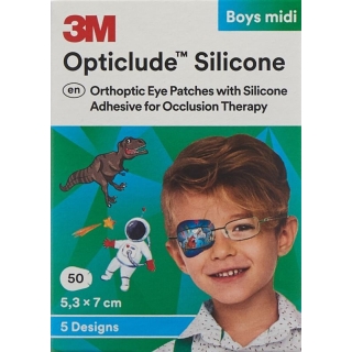 3M Opticlude Sil Augenv 5.3x7cm Midi Bo (n) 50 Stück