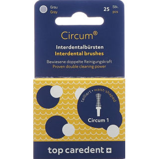 Top Caredent Circum 1 Int Щетки серые 25 шт.