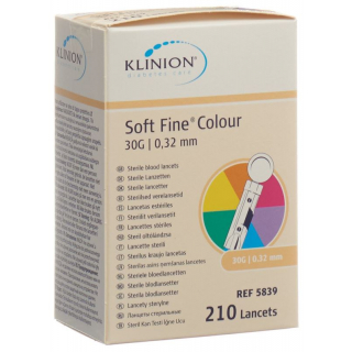 Klinion Soft Fine Einmallanzette 30g Steril 210 Stück