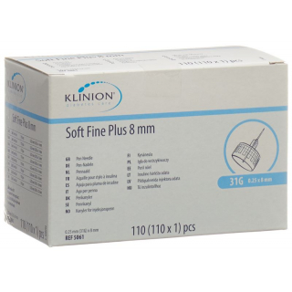 Klinion Soft Fine Pl Pen-Nadel 8mm 31g 110 Stück