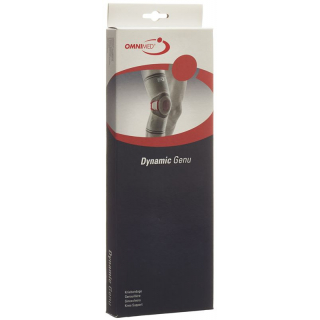 Omnimed Dynamic Genu Kniebandage Grösse XS Grau-Bordeaux