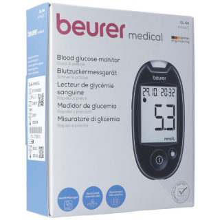 Beurer Blutzuckermessgerät Easy To Use Gl44 Mmol/