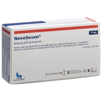 NovoSeven room temperature stable Trockensub 5 mg with solvent Fertspr