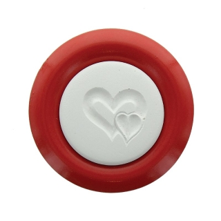 Herboristeria Fragrance Stone Two Hearts On Plate Red