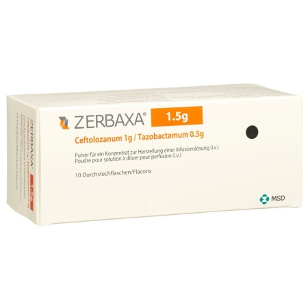 Zerbaxa Trockensub 1.5 g Durchstf 10 pcs