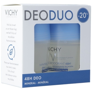 Vichy DeoDuo Минеральный ролл-он 2x 50 мл