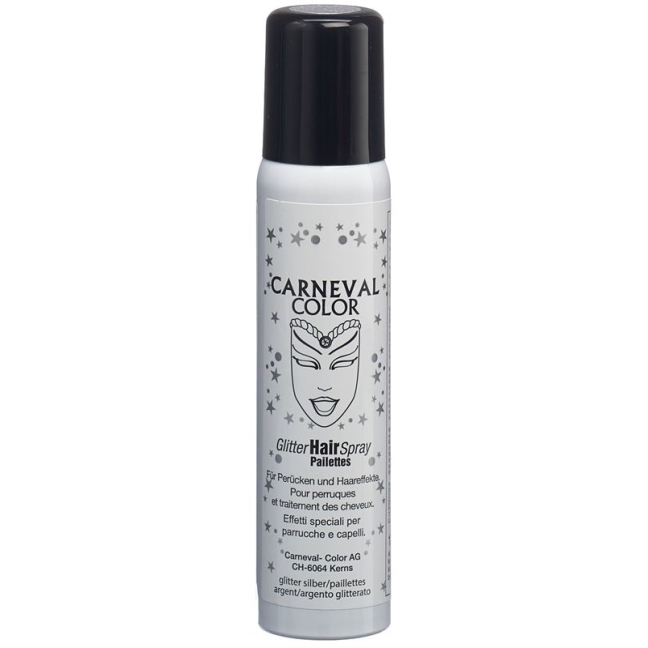 Carneval Color Glitter Hair Spray Silber 100ml