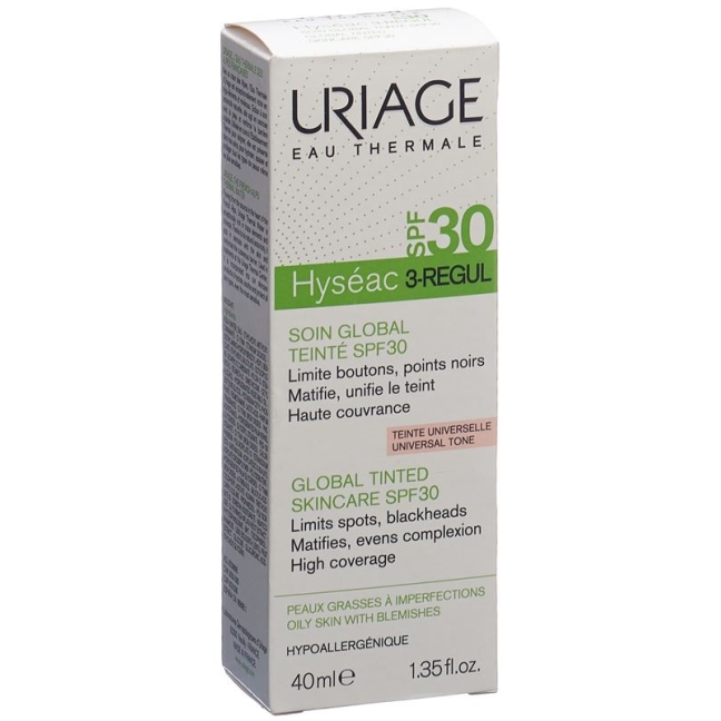 URIAGE Hys&eacute;ac 3 Regul тональный крем SPF30 40мл