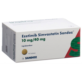 Ezetimib Simvastatin Sandoz Tabletten 10/40mg 98 Stück