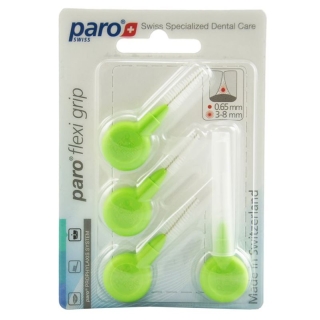 Paro Flexi Grip 3/8,0 мм светло-зеленый, средний конический, 4 шт.