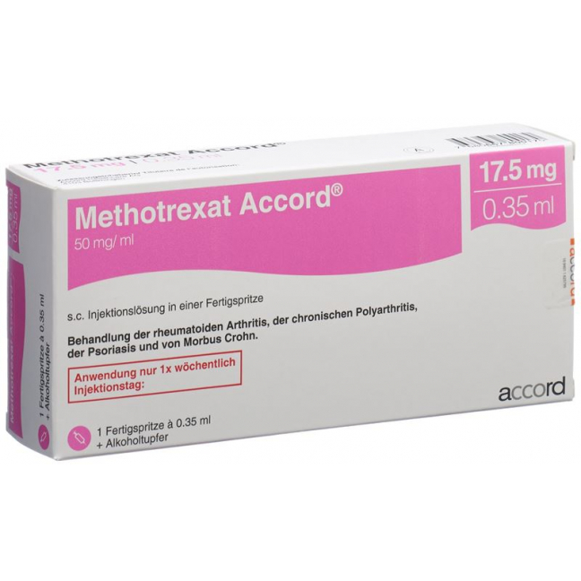Methotrexat Accord 17.5mg/0.35ml Fertigspritze 0.35ml