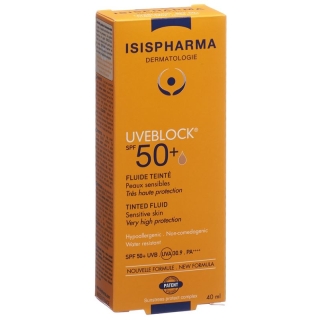 Isis Pharma Uveblock Fluide Teinte SPF 50+ Tube 40ml