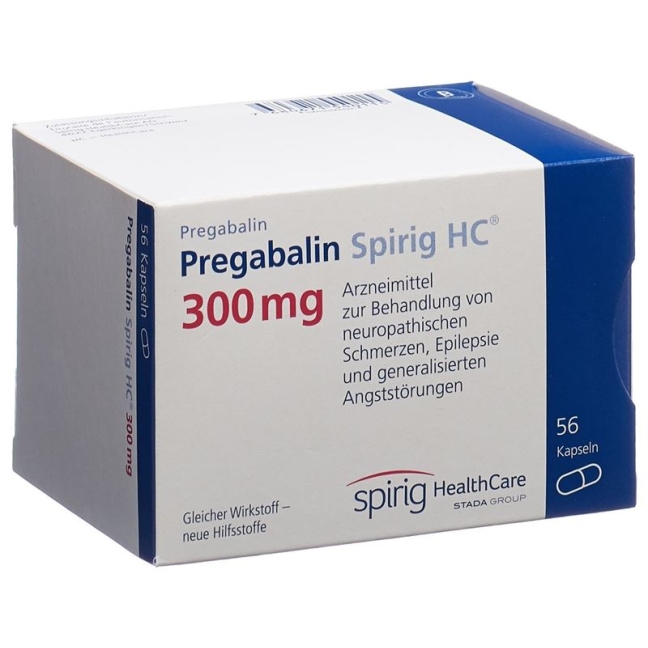 Pregabalin Spirig HC Kapseln 300mg (neu) 56 Stück