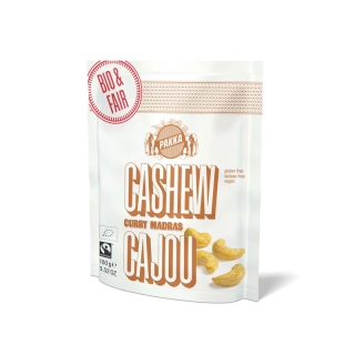 Pakka Cashew mit Curry Madras Beutel 100g