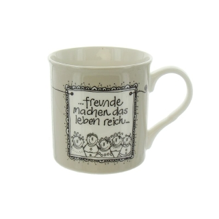 Herboristeria feel-good mug Friends Grey