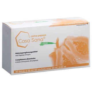 Casa Sana Carica Papaya 20 Stick 22ml