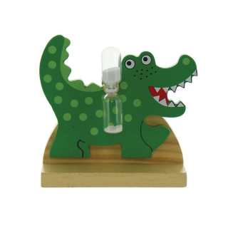 Herboristeria toothbrush clock Wooden crocodile