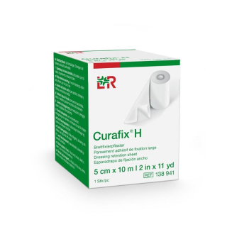 Curafix H wide fixing plaster 5cmx10m roll