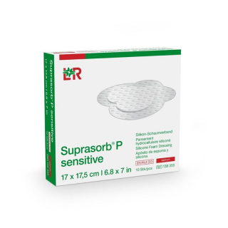 Suprasorb P Sensitive Border Sacr 17x17.5cm 10 Stück