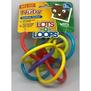 NUBY Does a Loops-прорезыватель-погремушка 6M+