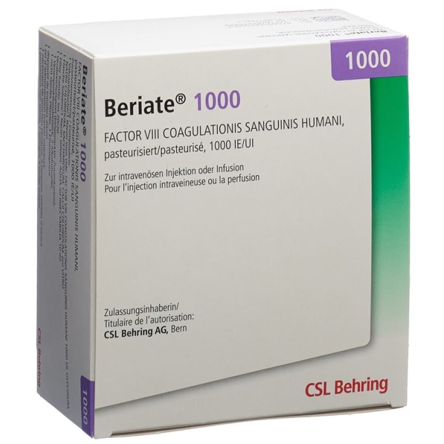 Beriate Trockensubstanz 1000 Ie C Solv + Set Durchstechflasche