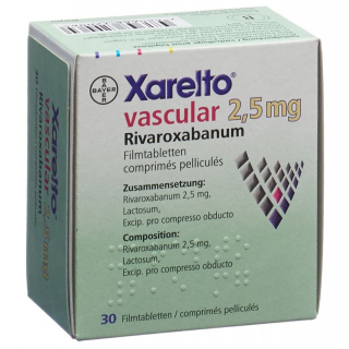 Xarelto Vascular Filmtabletten 2.5mg 30 Einz Blister